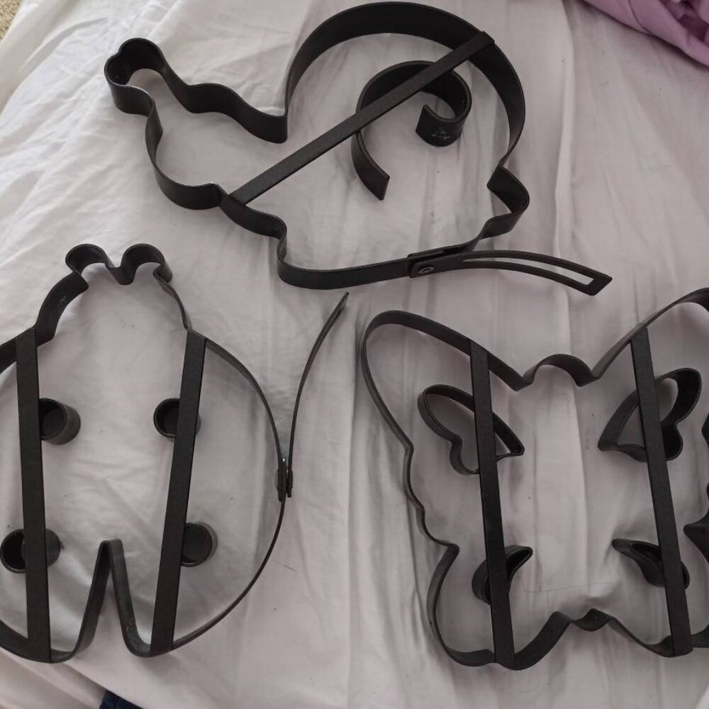 3 William Sonoma Pancake molds-Butterfly, ladybug & snail